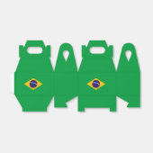 Braziliaanse vlag bedankdoosjes (Uitgevouwen)