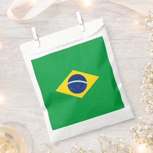 Braziliaanse vlag bedankzakje (Geknipt)