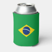 Braziliaanse vlag blikjeskoeler (Blikje Achterkant)