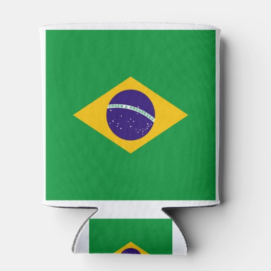 Braziliaanse vlag blikjeskoeler (Achterkant)
