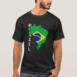 Braziliaanse vlag Brasil Brasilian Brazili T-shirt