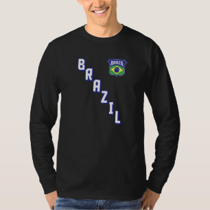 Braziliaanse Vlag Brasil Braziliaanse Trots Sporti T-shirt