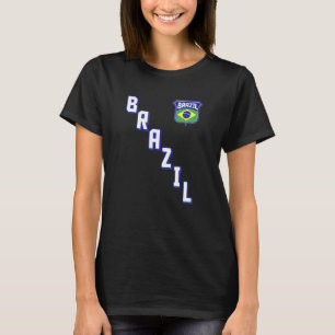 Braziliaanse Vlag Brasil Braziliaanse Trots Sporti T-shirt