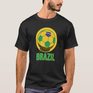 Braziliaanse vlag Braziliaans Football T-shirt