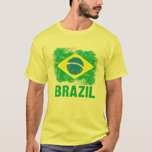 Braziliaanse vlag Braziliaans Football T-shirt