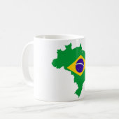braziliaanse vlag braziliaans koffiemok (Voorkant links)