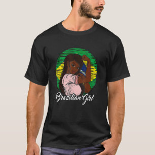 Braziliaanse vlag Braziliaans meisje 1 T-shirt