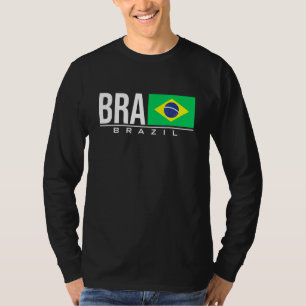 Braziliaanse vlag Braziliaanse landcode Bra Spor T-shirt
