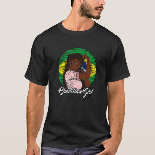 Braziliaanse Vlag Brazilië Braziliaans Meisje  2 T-shirt