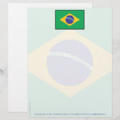 Braziliaanse vlag briefhoofd ontwerp (Voorkant / Achterkant)