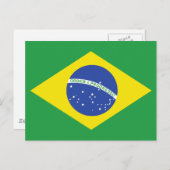 Braziliaanse vlag briefkaart (Voorkant / Achterkant)