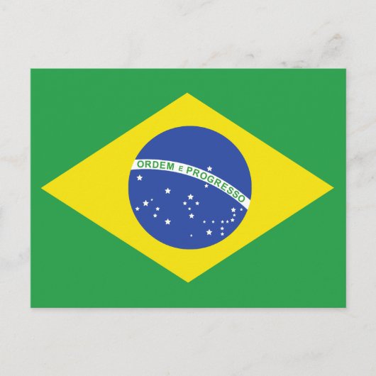 Braziliaanse vlag briefkaart (Voorkant)