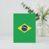 Braziliaanse vlag briefkaart (Staand voorkant)