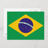 Braziliaanse vlag briefkaart (Voorkant / Achterkant)