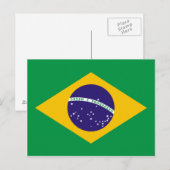 Braziliaanse vlag briefkaart (Voorkant / Achterkant)