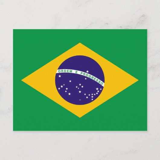 Braziliaanse vlag briefkaart (Voorkant)