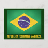 Braziliaanse vlag briefkaart (Voorkant)