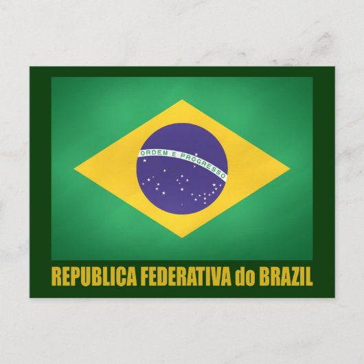 Braziliaanse vlag briefkaart (Voorkant)