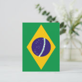 Braziliaanse vlag briefkaart (Staand voorkant)