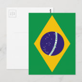 Braziliaanse vlag briefkaart (Voorkant / Achterkant)