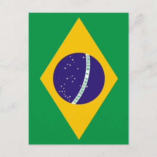 Braziliaanse vlag briefkaart (Voorkant)