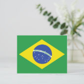 Braziliaanse vlag briefkaart (Staand voorkant)