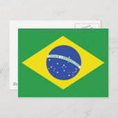 Braziliaanse vlag briefkaart (Voorkant / Achterkant)