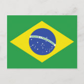 Braziliaanse vlag briefkaart (Voorkant)
