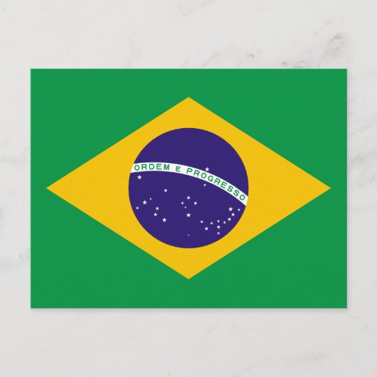 Braziliaanse vlag briefkaart (Voorkant)