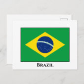 Braziliaanse vlag briefkaart (Voorkant / Achterkant)