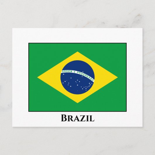 Braziliaanse vlag briefkaart (Voorkant)