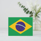 Braziliaanse vlag briefkaart (Staand voorkant)