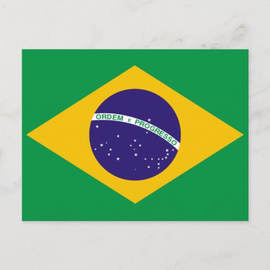 Braziliaanse vlag briefkaart (Voorkant)