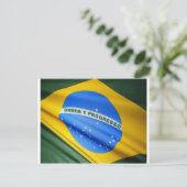 Braziliaanse vlag briefkaart (Staand voorkant)