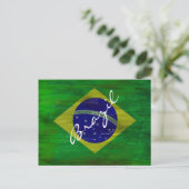 Braziliaanse vlag briefkaart (Staand voorkant)