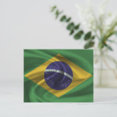 Braziliaanse vlag briefkaart (Staand voorkant)