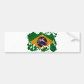 Braziliaanse vlag bumpersticker (Voorkant)