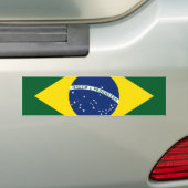 Braziliaanse vlag bumpersticker (Op auto)