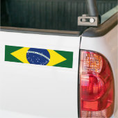 Braziliaanse vlag bumpersticker (Op Truck)