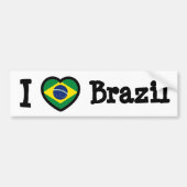 Braziliaanse vlag bumpersticker (Voorkant)