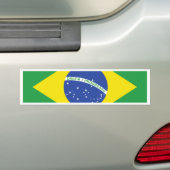 Braziliaanse vlag bumpersticker (Op auto)