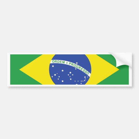 Braziliaanse vlag bumpersticker (Voorkant)