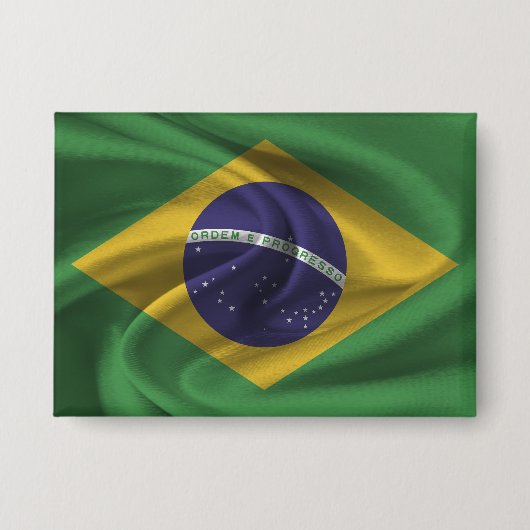 Braziliaanse vlag-Button Button (Voorkant)