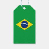 Braziliaanse vlag cadeaulabel (Achterkant)