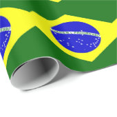 Braziliaanse vlag cadeaupapier (Rol Hoek)