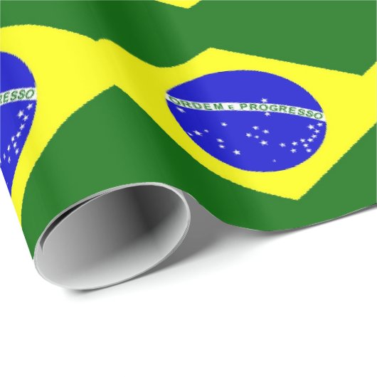 Braziliaanse vlag cadeaupapier (Rol Hoek)