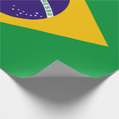 Braziliaanse vlag cadeaupapier (Hoek)