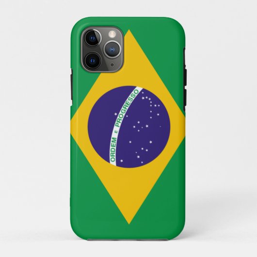 Braziliaanse vlag Case-Mate iPhone case (Achterkant)