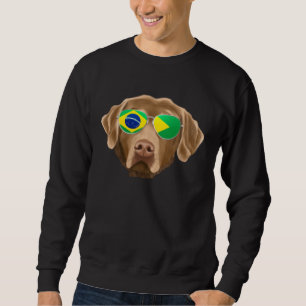 Braziliaanse Vlag Chesapeake Bay Retriever Hond Br Trui