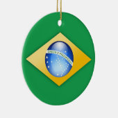 Braziliaanse vlag Circle Ornament (Rechts)